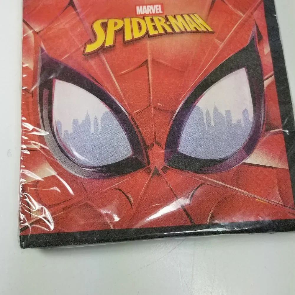 Spiderman Party pack cake plate, regular plate, napkins and table cloth